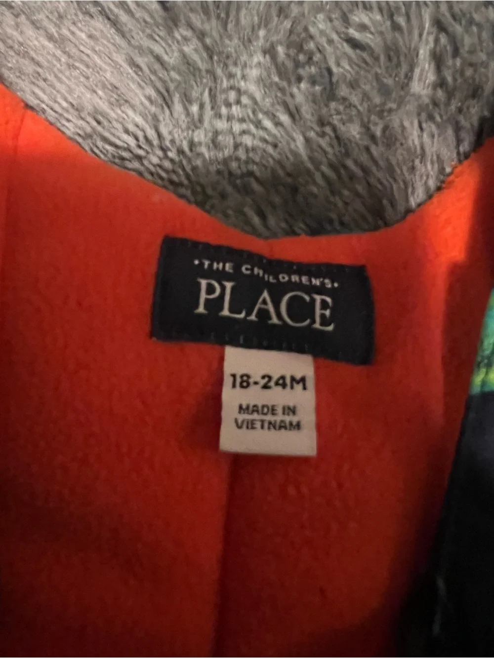 The Children's Place Orange Fleece-Lined Jacket